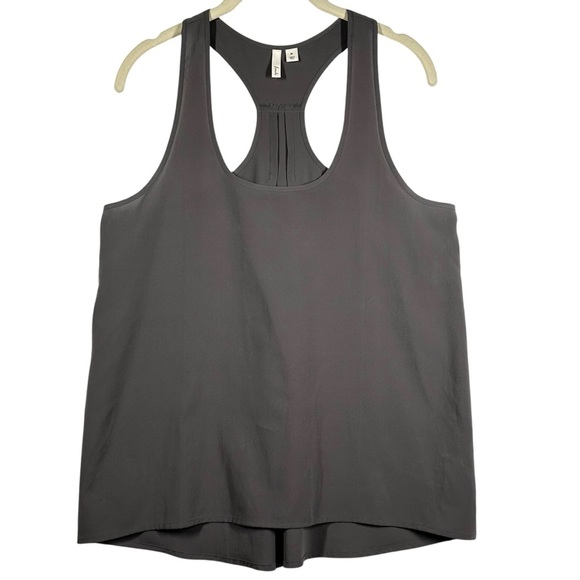 Frenchi Tank Top Blouse Women's Medium M Gray Flowy‎ - Picture 1 of 7